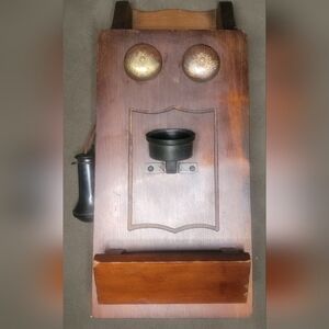 Vintage Wooden Telephone